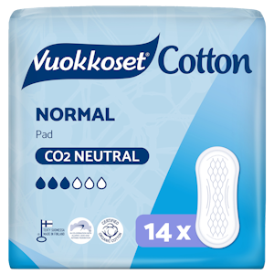 Vuokkoset Cotton Normal ohutside 14kpl