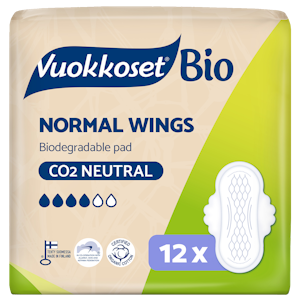 Vuokkoset Bio Normal Wings ohutside 12 kpl