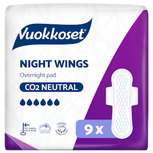 Vuokkoset Night Wings yöside 9 kpl