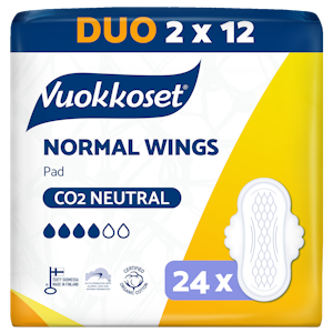 Vuokkoset Normal Wings Duo ohutside 2x12 kpl