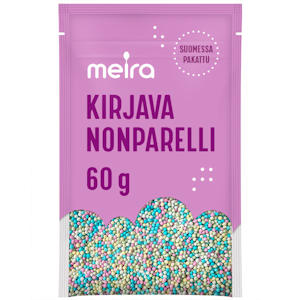 Meira kirjava nonparelli 60g leivontakoriste pussi