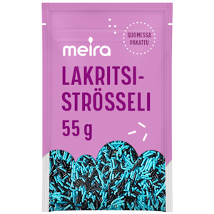 Meira lakritsiströsseli 55g leivontakoriste pussi