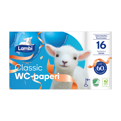 Lambi wc-paperi 16rl valkoinen