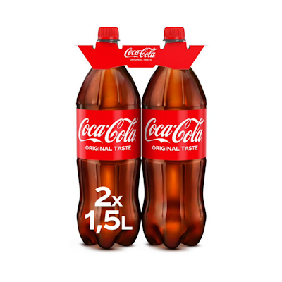 Coca-Cola 1,5l 2-pack virvoitusjuoma