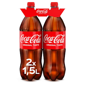 Coca-Cola 1,5l 2-pack virvoitusjuoma