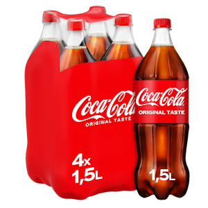 Coca-Cola 1,5l 4-pack virvoitusjuoma