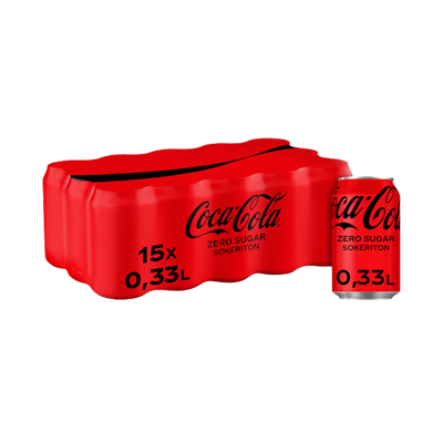 Coca-Cola Zero 0,33l 15-pack virvoitusjuoma