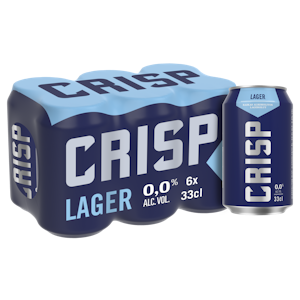 Crisp 0% Vaalea lager 0,33l 6-pack