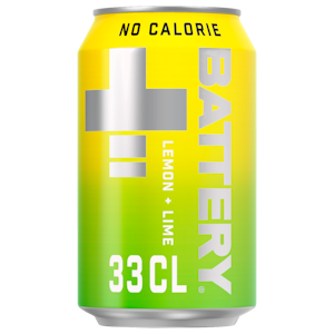 Battery No Calories Lemon-Lime 0,33l sokeriton energiajuoma