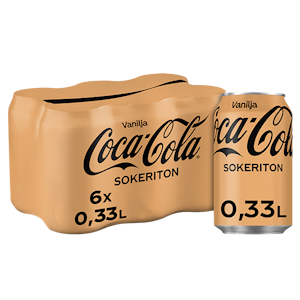 Coca-Cola Zero Vanilja 0,33l 6-pack