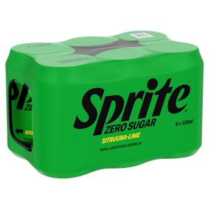 Sprite Zero Sugar virvoitusjuoma 0,33l 6-pack