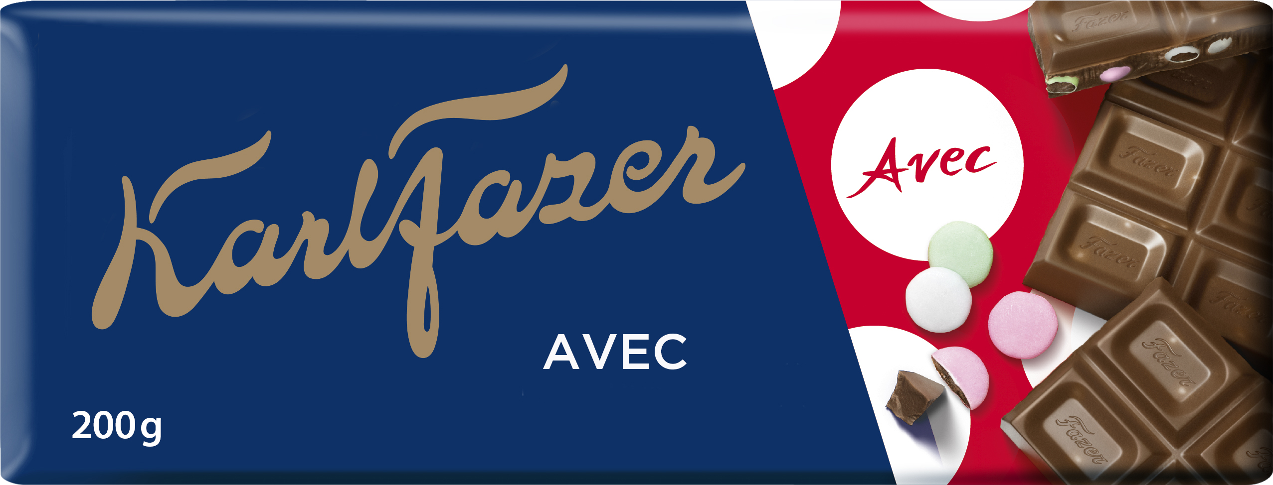 Karl Fazer Avec suklaarae maitosuklaalevy 200g