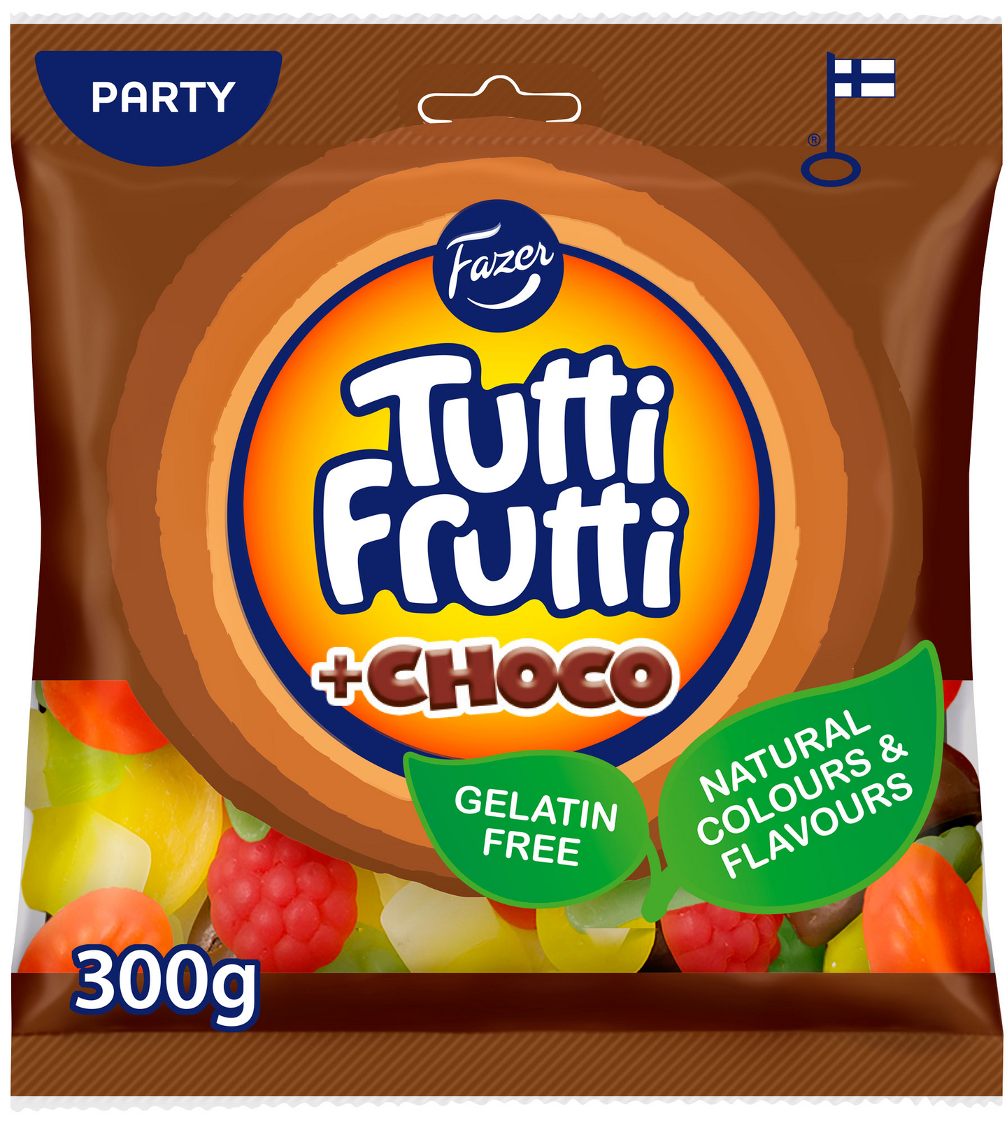 Fazer Tutti Frutti Choco karkkipussi 300g