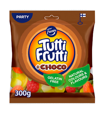 Fazer Tutti Frutti Choco karkkipussi 300g
