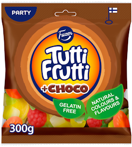 Fazer Tutti Frutti Choco karkkipussi 300g