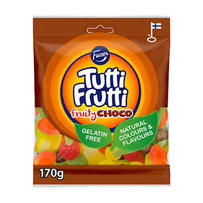 Tutti Frutti pussi 170g fruity choco