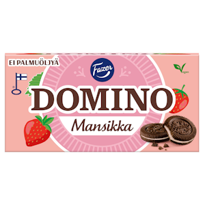 Domino Mansikka täytekeksi 350 g