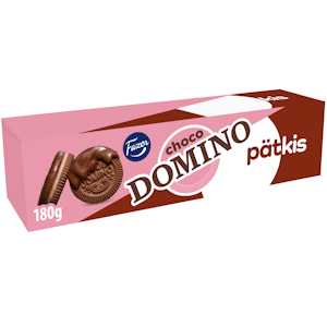 Fazer Domino choco keksi 180g pätkis QPA