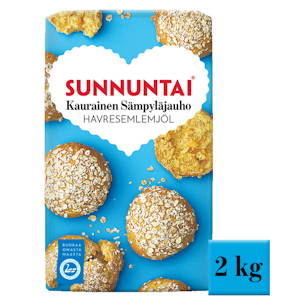 Sunnuntai kaurainen sämpyläjauho 2 kg