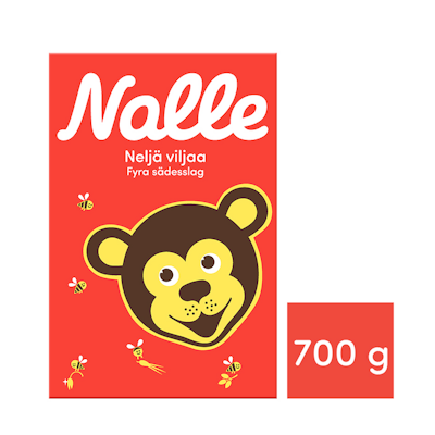 Nalle 4-viljan täysjyvähiutale 700 g