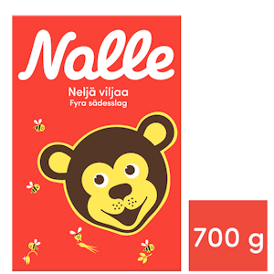 Nalle 4-viljan täysjyvähiutale 700 g