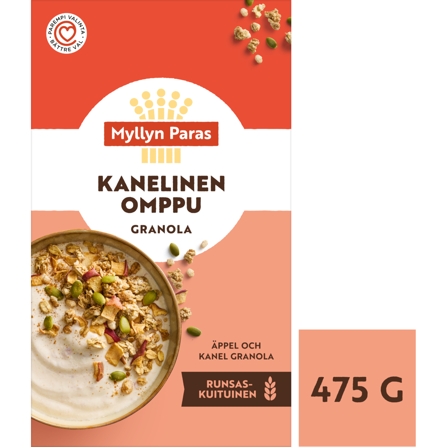 Myllyn Paras Kanelinen Omppu granola 475g