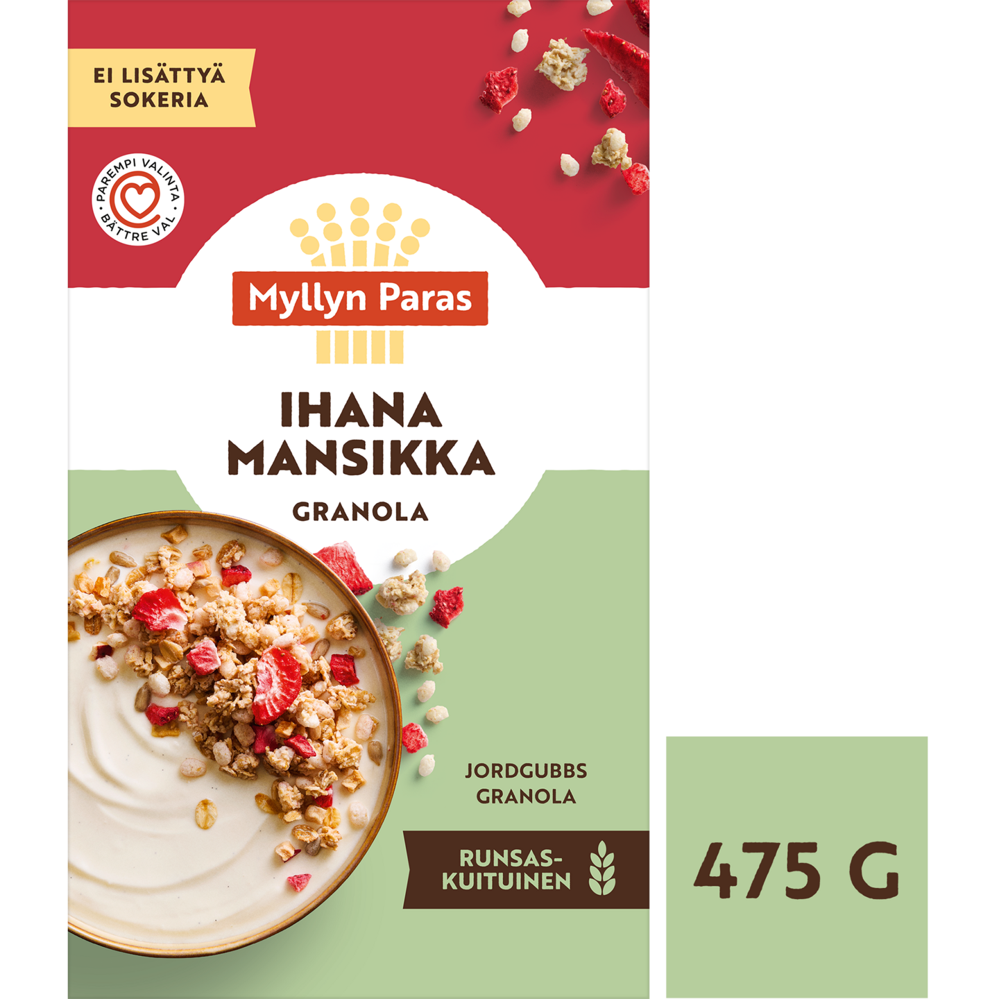 Myllyn Paras Ihana Mansikka Granola 475g