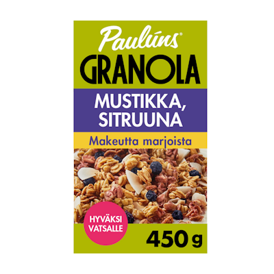 Paulúns Granola mustikka ja sitruuna 450g