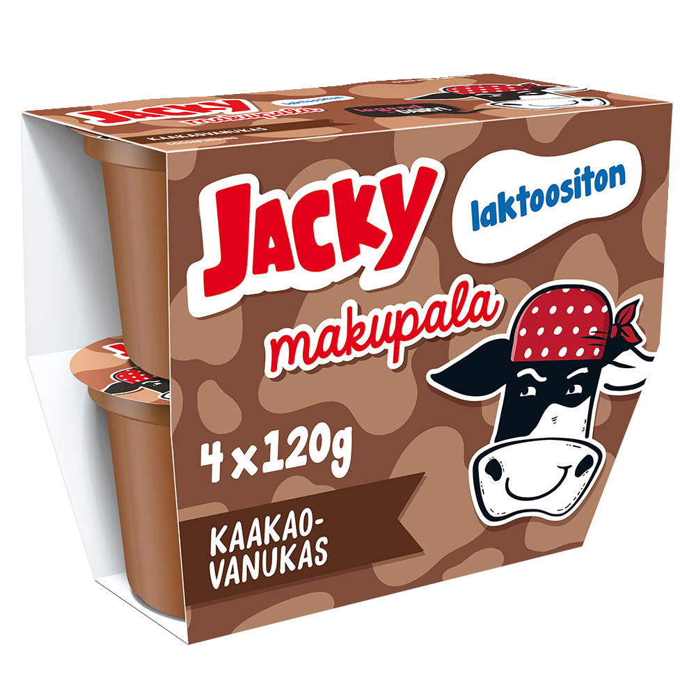Jacky Makupala vanukas 4x120g kaakao laktoositon