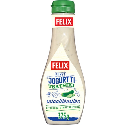 Felix kevyt jogurtti-tsatsiki salaattikastike 375g