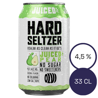 Olvi Hard Seltzer Juiced Pear 4,5 % 0,33l