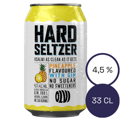 Olvi Hard Seltzer Pineapple & Gin 4,5% 0,33l