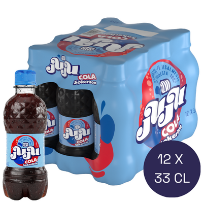 Juju Cola sokeriton virvoitusjuoma 0,33l 12-pack