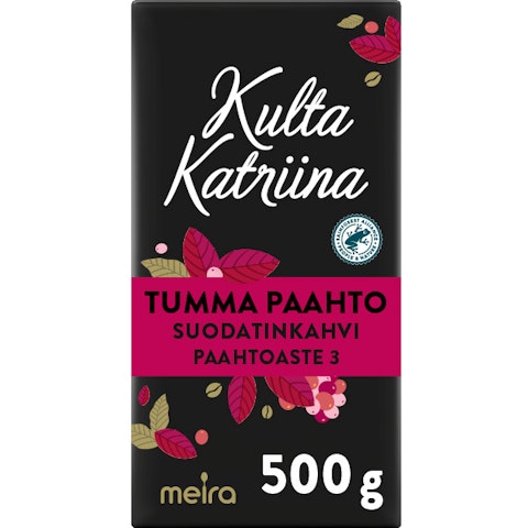 Kulta Katriina Tumma paahto suodatinkahvi RFA 500g
