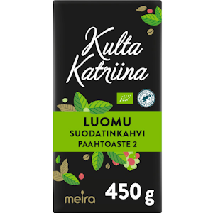 Kulta Katriina Luomu suodatinkahvi RFA 450g 1/4LAVA