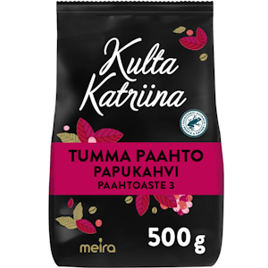 Kulta Katriina Tumma paahto papukahvi RFA 500g