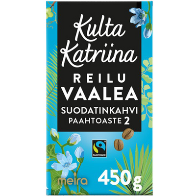 Kulta Katriina Reilu vaalea suodatinkahvi Reilu kauppa 450g