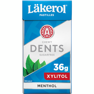 Läkerol Dents menthol ksylitolipastilli 36g