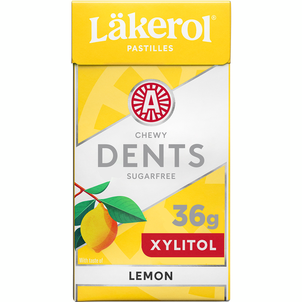 Läkerol dents lemon ksylitolipastilli 36g