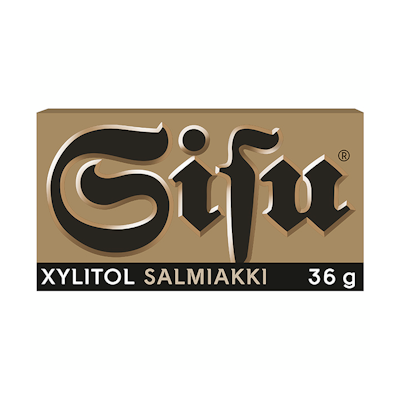 Sisu xylitol salmiakki pastilli 36g