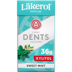 Läkerol dents sweetmint ksylitolipastilli 36g