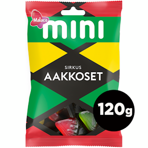 Malaco Aakkoset Sirkus 120g viinikumimakeisia