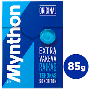 Mynthon Extra väkevä kurkkupastilli 85g sokeriton