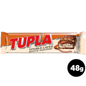 Tupla Double Layer White Nougat suklaapatukka 48g