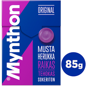 Mynthon kurkkupastilli 85g Mustaherukka