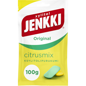 Jenkki Original Citrusmix purukumipussi 100g