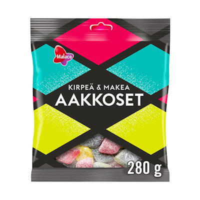 Malaco Aakkoset Kirpeä & Makea makeissekoitus 280g