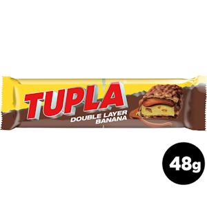 Tupla Double Layer Banana suklaapatukka 48g RFA