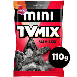 Malaco Mini TV Mix salmiakki 110g