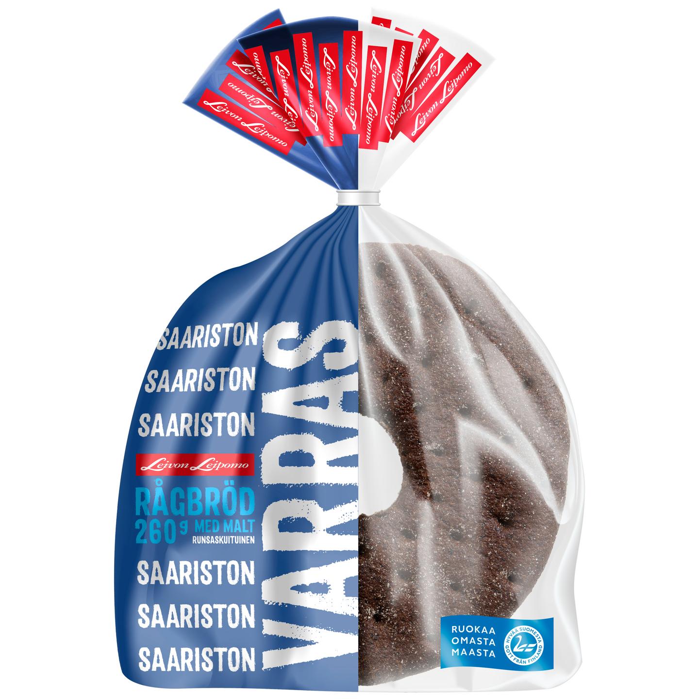 Leivon Saariston varras 260g, maltainen ruisleipä